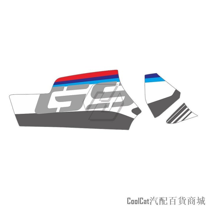 刀仔汽配城適用於 BMW R1200GS R1250GS GS  2014-2020 摩托車後傳動軸保護貼紙 反光貼 貼花