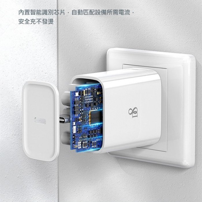 【現貨】D8 Apple 20W PD快充組(20W插頭+MFi認證PD線)  20W充電頭 BSMI認證R56050