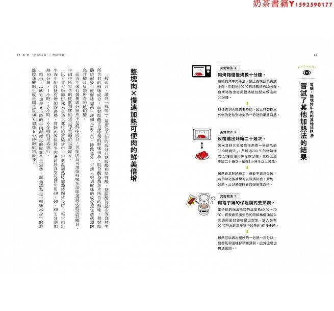 【預售】臺版 肉料理的美味科學 拆解炸雞牛排等35道肉料理的美味關鍵菜譜菜單飲食健康美食料理食譜書籍麥浩斯·奶茶書籍