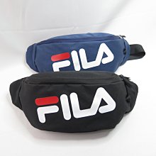 FILA 大LOGO 斜跨包 腰包 全新現貨 BWV3004BK 黑 BWV3004NV 藍【iSport愛運動】