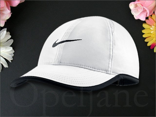 Nike Baseball Hat Cap 耐吉輕薄白棒球帽網球帽遮陽帽高爾夫球帽可調整帽圍慢跑透氣夏日防曬防紫外線帽子