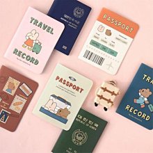 ❅PAVEE❅ 韓國monolike~ Happy and Lucky Littles Passport Case 旅行 pvc短款護照夾/護照套