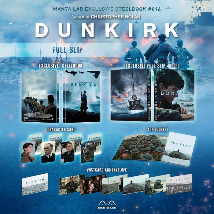 洪興 藍光BD 敦克爾克大行動 三合一限量鐵盒版(中文字幕) Dunkirk