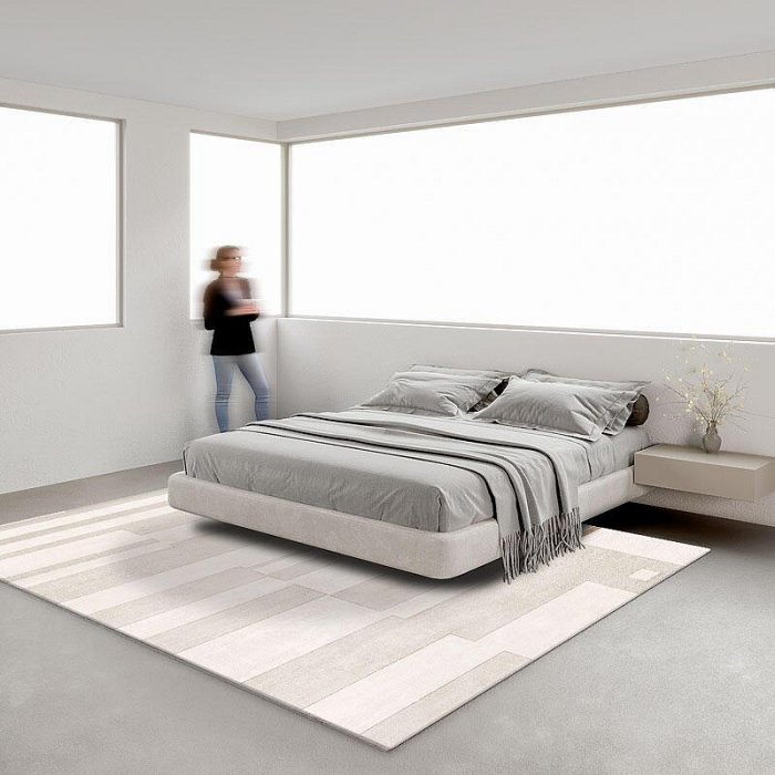 現貨:地毯客廳新款輕奢高級感茶幾毯耐臟易打理家用風代簡約