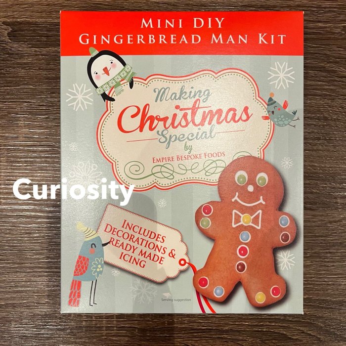 【Curiosity】限量商品！英國 迷你薑餅人餅乾 DIY套裝組 180g 交換禮物 耶誕禮物 $600↘$439