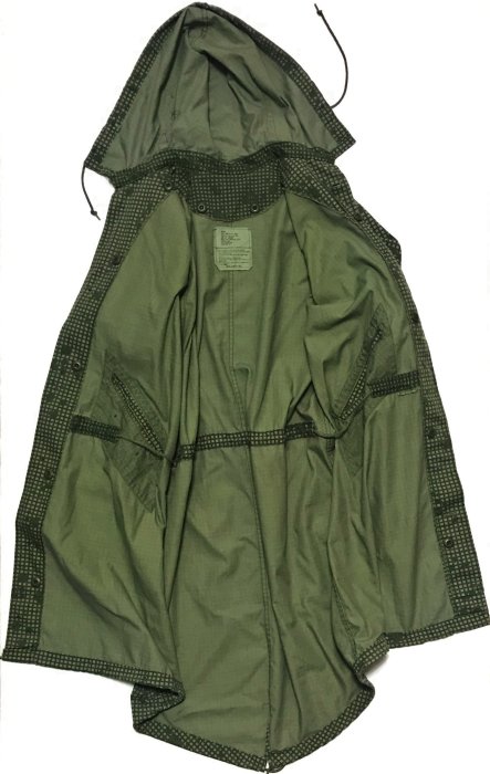 美軍公發 DNC 沙漠夜間迷彩 PARKA 野戰大衣 風衣外罩 全新 SIZE：S