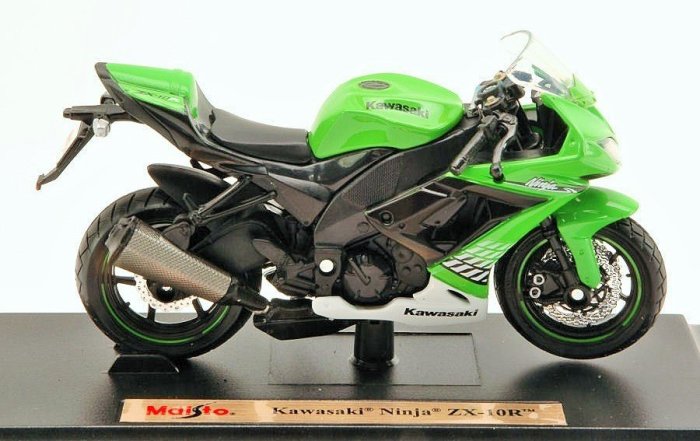 川崎摩托車模型】Kawasaki Ninja ZX-10R 綠色重型機車模型Maisto 美馳 
