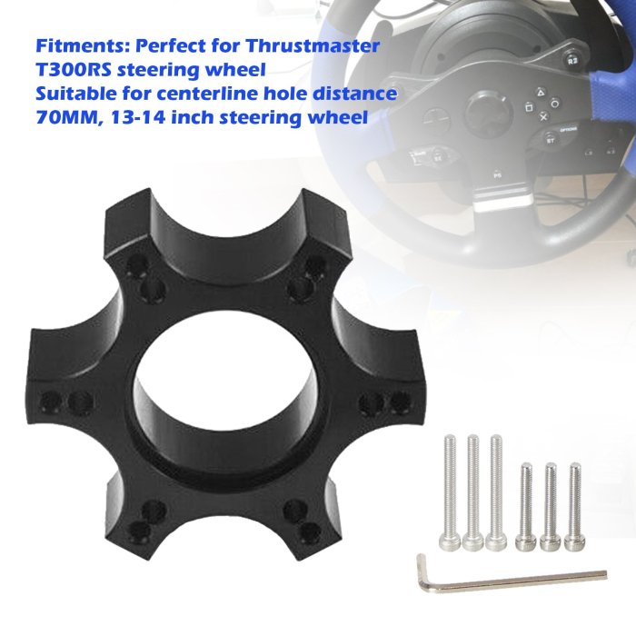 Thrustmaster T300RS 13/14in Steering Wheel 13/14 英寸方向盤轉接板墊片