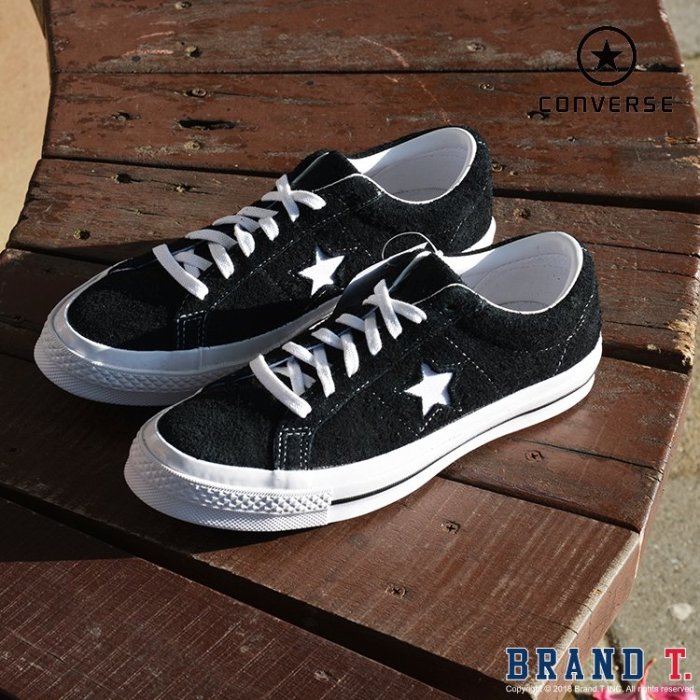 【Brand T】現貨 Converse One Star OX 158369C 黑白*低筒*麂皮*復古*帆布鞋*GD