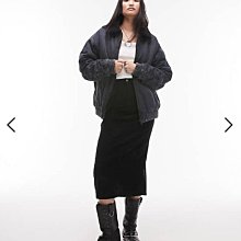 (嫻嫻屋) 英國ASOS-Topshop深藍色牛仔棒球領飛行員外套EI23