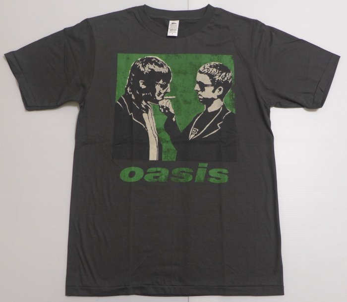 【Mr.17】OASIS 綠洲合唱團 Noel Liam 刷舊風搖滾進口短袖T恤 復古樂團T-SHIRT(BR042)