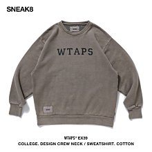 【日貨代購CITY】WTAPS COLLEGE DESIGN CREW NECK SWATERSHIRT 水洗 現貨