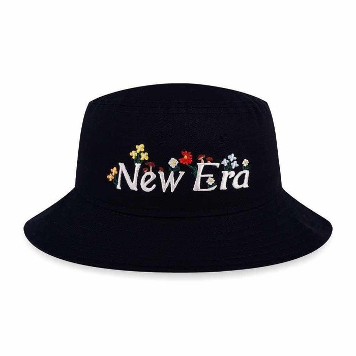 【豬豬老闆】NEW ERA 01 WILD FLORAL 運動 休閒 漁夫帽 男女 石灰NE13956944 黑45