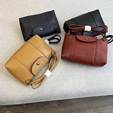 法國代購 longchamp 羊皮mini郵差包/斜跨包*附購證