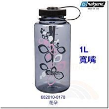 NALGENE 美國製 1000cc寬嘴水壺 682010-0170 運動水壺 水壺 不含環境荷爾蒙-雙酚A 喜樂屋