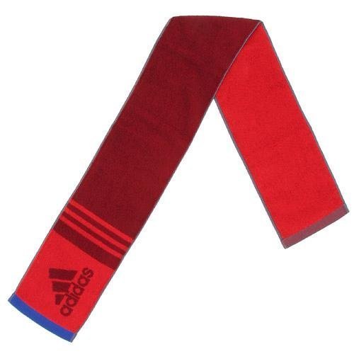 日本帶回來~經典潮牌愛迪達Adidas Towel運動長毛巾*瑜珈慢跑 路跑 健走 登山Ag抗菌防臭15×120cm紅色