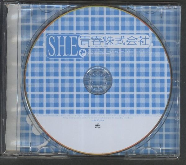 ///李仔糖二手CD唱片*2002 SHE青春株式會社1CD+1VCD=附紙盒(s695)