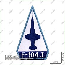 【ARMYGO】空軍F-104J 機種章 (藍色款)