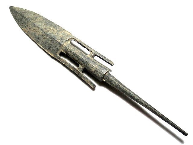 【 金王記拍寶網 】T913  出土文物 青銅器 青銅箭鏃 一支 罕見稀少