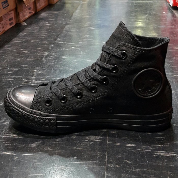 Converse Chuck Taylor All Star 全黑 帆布 高筒 基本款 立體logo M3310C