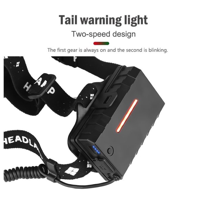 8000LM XHP70.2 USB LED頭燈XHP70超高亮頭燈XHP50狩獵騎自行車釣魚燈籠使用18650電池-星紀汽車/戶外用品