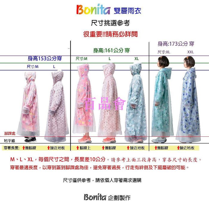 【百品會】 【Bonita】鯨魚雙層雨衣|3001-83淺灰底