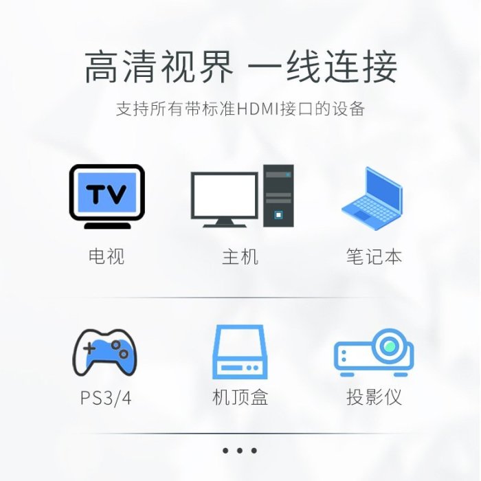 HDMI延長高清線公對母對接頭雙屏蔽電腦電視顯示器連接加長線1m3m樂悅小鋪