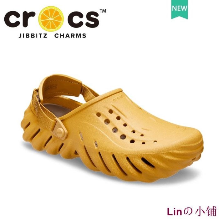 Linの小鋪CROCS Echo Clog 波波克駱格 洞洞鞋 戶外涼鞋 防滑 輕便 舒適 適合旅行#207937