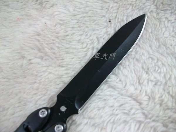 【軍武門】科技摟空折刀(黑柄)登山刀/露營刀/生存遊戲