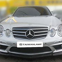 《※台灣之光※》全新 BENZ 賓士 W211 06 07 08 09年後期專用外銷跑車式黑四線水箱罩