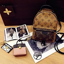 Louis Vuitton Palm Springs Mini Monogram 迷你後背包 焦糖/駝