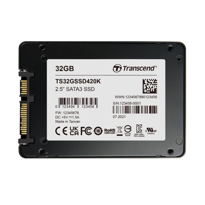 新風尚潮流 【TS32GSSD420K】 創見 32GB 2.5吋 SATA SSD MLC 顆粒 固態硬碟