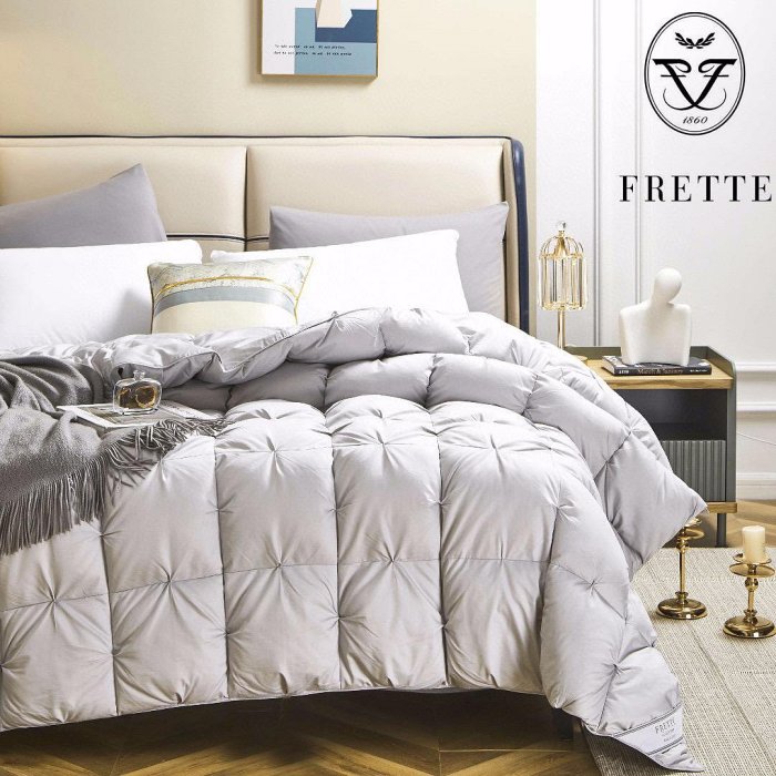 意大利品牌芙蕾特【FRETTE】鵝絨被子被芯100%白鵝絨保暖被秋冬被羽絨被