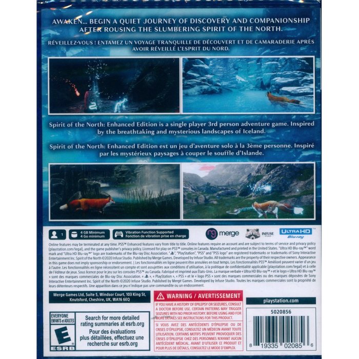 【一起玩】PS5 北方之靈 加強豪華版 中英日文美版 Spirit of the North Enhanced Edit