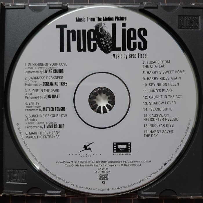 ※藏樂小舖※ (影劇CD) 魔鬼大帝 真實謊言 True Lies 電影原聲帶 阿諾史瓦辛格