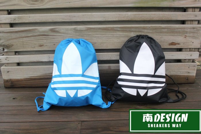 南◇現 ADIDAS GYMSACK TREFOIL 愛迪達 背包 束口袋 藍 AJ8987 黑AJ8986