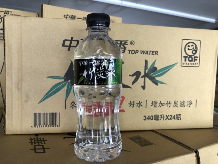 埔里  中華一番竹炭水 ( 340ml )包裝飲用水 / 瓶裝水