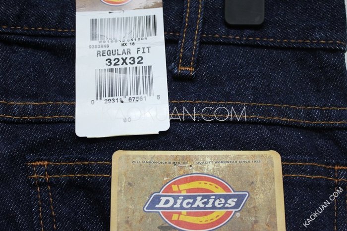 【高冠國際貿易】 保證 全新 正品 Dickies Regular Fit Jean 9393RNB 藍 牛仔褲