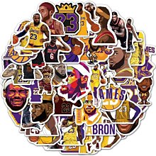 南 50張組貼紙 Kobe Bryant 黑曼巴 LAKERS 湖人 詹皇 咖哩 CURRY LEBRON 勇士 LBJ