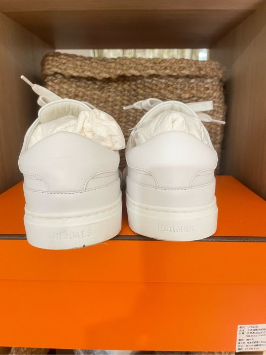 二手正品 Hermes Day Kelly Sneaker 愛馬仕玫瑰金釦 鱷魚皮 球鞋 運動鞋 小白鞋