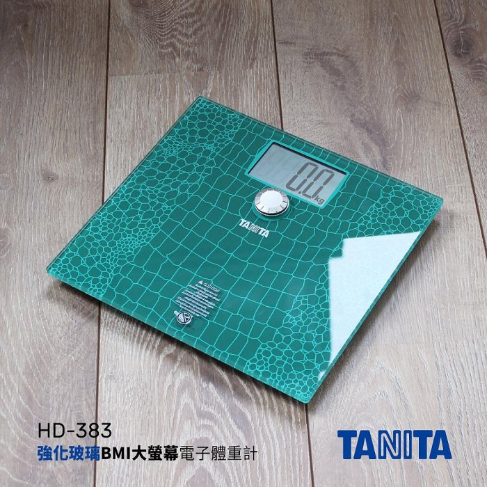 日本TANITA強化玻璃電子BMI體重計HD-383-台灣公司貨