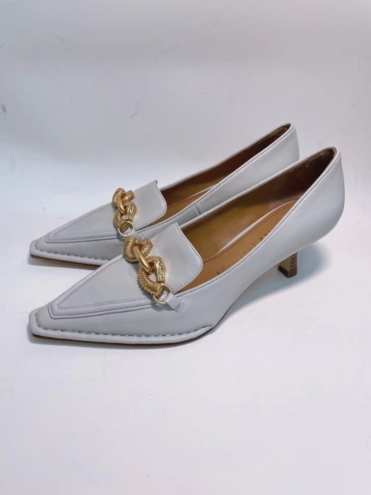 【全新正貨私家珍藏】TORY BURCH Jessa 真皮中跟舒適上班鞋跟高鞋((2色))