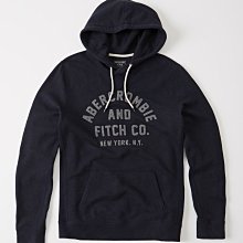 ☆【A&F男生館】Abercrombie&Fitch LOGO貼布長袖連帽T恤【AF012N5】(XS-S-XL)