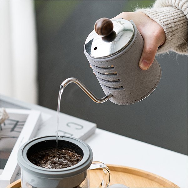 丹麥設計【 PO:Selected】手沖細嘴咖啡壺 350ml (灰) 手沖咖啡壺