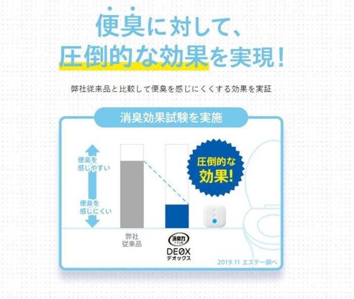 【依依的家】日本【雞仔牌】DEOX廁所消臭力 廁所芳香劑 除臭 芳香