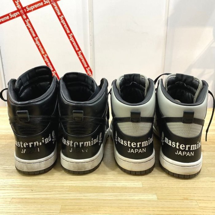 BLACK極新MASTERMIND JAPAN x FCRB x NIKE真皮MMJ骷髏F.C.R.B牛皮DUNK SB