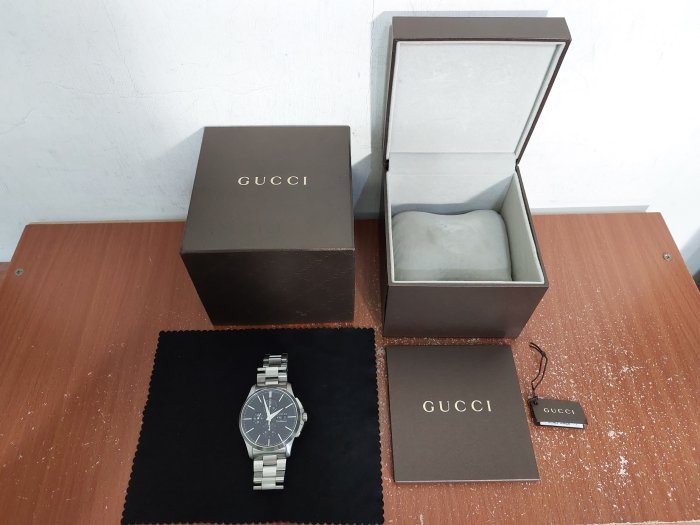 瑞士製 Gucci G-Timeless YA126264 三眼 自動上鍊 機械錶 腕錶 手錶