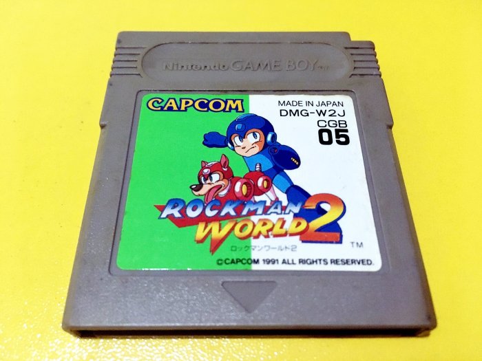 幸運小兔 GB 洛克人世界 2 ROCKMAN WORLD 2 GameBoy GBC、GBA 主機適用 D6