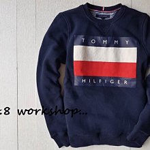 ☆【TH男生館】☆【TOMMY HILFIGER LOGO長袖T恤/大學T】☆【TOM002G3】(XL)