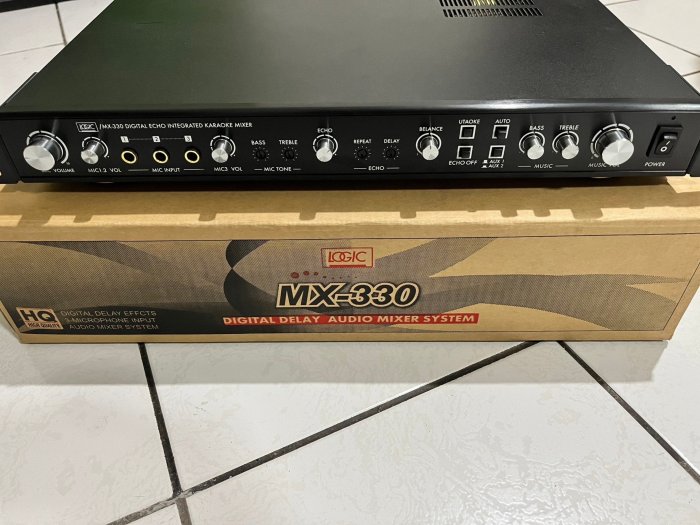 全新 LOGIC MX-330 MIC MIXER 麥克風混音器 前級擴大機 讓你的擴大機可唱歌 低於5折賣/售完為止~